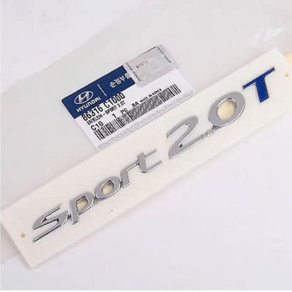 Hyundai Genuine OEM Sport 2.0T Emblem NWT - Picture 1 of 2